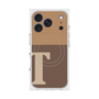 プレミアムスクエアケース with MagSafe［ オリジナル - initial two tone - T brown ］