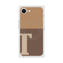 プレミアムスクエアケース with MagSafe［ オリジナル - initial two tone - T brown ］