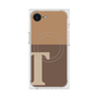 プレミアムスクエアケース with MagSafe［ オリジナル - initial two tone - T brown ］