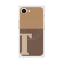 プレミアムスクエアケース with MagSafe［ オリジナル - initial two tone - T brown ］