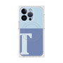 プレミアムスクエアケース with MagSafe［ オリジナル - initial two tone - T blue ］