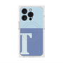 プレミアムスクエアケース with MagSafe［ オリジナル - initial two tone - T blue ］