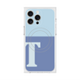 プレミアムスクエアケース with MagSafe［ オリジナル - initial two tone - T blue ］