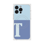 プレミアムスクエアケース with MagSafe［ オリジナル - initial two tone - T blue ］