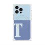プレミアムスクエアケース with MagSafe［ オリジナル - initial two tone - T blue ］