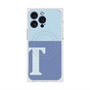 プレミアムスクエアケース with MagSafe［ オリジナル - initial two tone - T blue ］
