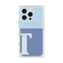 プレミアムスクエアケース with MagSafe［ オリジナル - initial two tone - T blue ］
