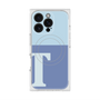 プレミアムスクエアケース with MagSafe［ オリジナル - initial two tone - T blue ］