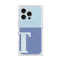 プレミアムスクエアケース with MagSafe［ オリジナル - initial two tone - T blue ］