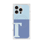 プレミアムスクエアケース with MagSafe［ オリジナル - initial two tone - T blue ］