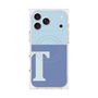 プレミアムスクエアケース with MagSafe［ オリジナル - initial two tone - T blue ］