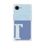 プレミアムスクエアケース with MagSafe［ オリジナル - initial two tone - T blue ］