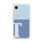 プレミアムスクエアケース with MagSafe［ オリジナル - initial two tone - T blue ］