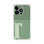 プレミアムスクエアケース with MagSafe［ オリジナル - initial two tone - T green ］