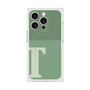 プレミアムスクエアケース with MagSafe［ オリジナル - initial two tone - T green ］