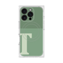 プレミアムスクエアケース with MagSafe［ オリジナル - initial two tone - T green ］