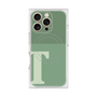 プレミアムスクエアケース with MagSafe［ オリジナル - initial two tone - T green ］