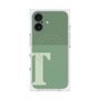 プレミアムスクエアケース with MagSafe［ オリジナル - initial two tone - T green ］