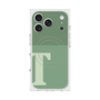 プレミアムスクエアケース with MagSafe［ オリジナル - initial two tone - T green ］