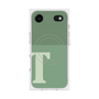 プレミアムスクエアケース with MagSafe［ オリジナル - initial two tone - T green ］