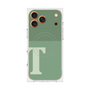 プレミアムスクエアケース with MagSafe［ オリジナル - initial two tone - T green ］
