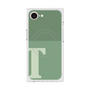 プレミアムスクエアケース with MagSafe［ オリジナル - initial two tone - T green ］