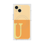 プレミアムスクエアケース with MagSafe［ オリジナル - initial two tone - U orange ］