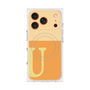 プレミアムスクエアケース with MagSafe［ オリジナル - initial two tone - U orange ］