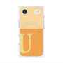 プレミアムスクエアケース with MagSafe［ オリジナル - initial two tone - U orange ］
