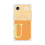 プレミアムスクエアケース with MagSafe［ オリジナル - initial two tone - U orange ］