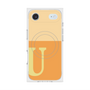 プレミアムスクエアケース with MagSafe［ オリジナル - initial two tone - U orange ］