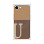 プレミアムスクエアケース with MagSafe［ オリジナル - initial two tone - U brown ］