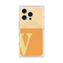 プレミアムスクエアケース with MagSafe［ オリジナル - initial two tone - V orange ］