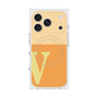 プレミアムスクエアケース with MagSafe［ オリジナル - initial two tone - V orange ］