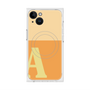 プレミアムスクエアケース with MagSafe［ オリジナル - initial two tone - A orange ］