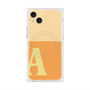 プレミアムスクエアケース with MagSafe［ オリジナル - initial two tone - A orange ］