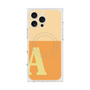 プレミアムスクエアケース with MagSafe［ オリジナル - initial two tone - A orange ］