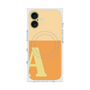 プレミアムスクエアケース with MagSafe［ オリジナル - initial two tone - A orange ］