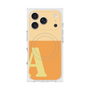 プレミアムスクエアケース with MagSafe［ オリジナル - initial two tone - A orange ］