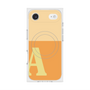 プレミアムスクエアケース with MagSafe［ オリジナル - initial two tone - A orange ］