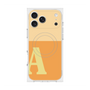 プレミアムスクエアケース with MagSafe［ オリジナル - initial two tone - A orange ］