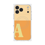 プレミアムスクエアケース with MagSafe［ オリジナル - initial two tone - A orange ］