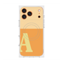 プレミアムスクエアケース with MagSafe［ オリジナル - initial two tone - A orange ］