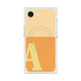 プレミアムスクエアケース with MagSafe［ オリジナル - initial two tone - A orange ］