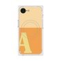 プレミアムスクエアケース with MagSafe［ オリジナル - initial two tone - A orange ］