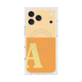 プレミアムスクエアケース with MagSafe［ オリジナル - initial two tone - A orange ］