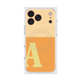 プレミアムスクエアケース with MagSafe［ オリジナル - initial two tone - A orange ］