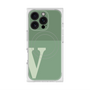 プレミアムスクエアケース with MagSafe［ オリジナル - initial two tone - V green ］
