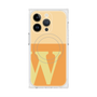 プレミアムスクエアケース with MagSafe［ オリジナル - initial two tone - W orange ］