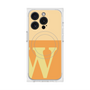 プレミアムスクエアケース with MagSafe［ オリジナル - initial two tone - W orange ］